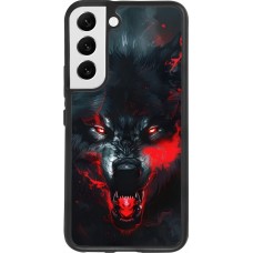 Samsung Galaxy S22 Case Hülle - Silikon schwarz Halloween 2024 mad werewolf