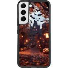 Samsung Galaxy S22 Case Hülle - Silikon schwarz Halloween 2025 Haunted house