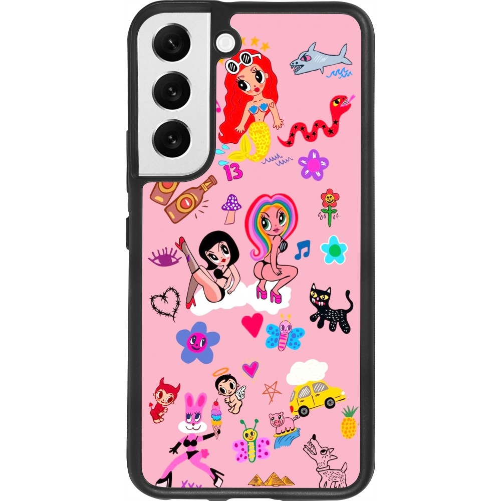 Samsung Galaxy S22 Case Hülle - Silikon schwarz Karol G La Bichota Manana Sera Bonito