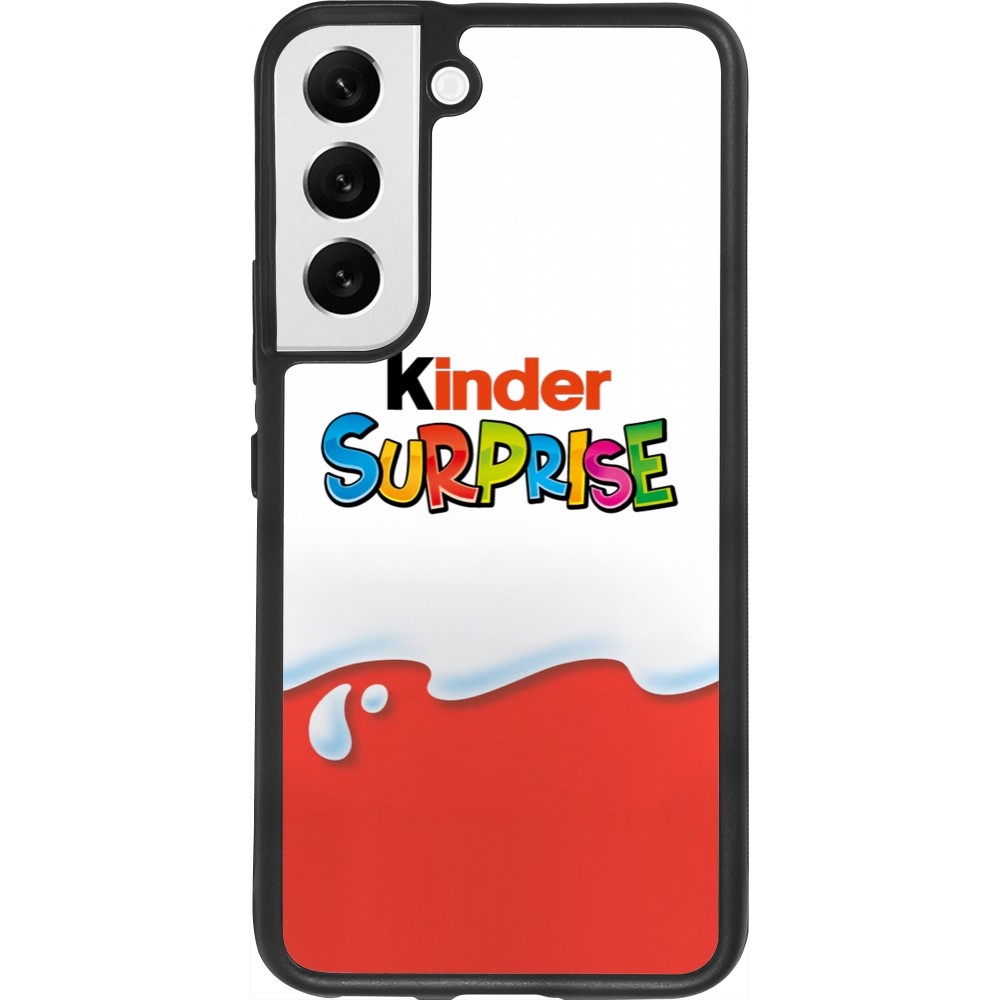 Samsung Galaxy S22 Case Hülle - Silikon schwarz Kinder Surprise