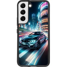 Samsung Galaxy S22 Case Hülle - Silikon schwarz BMW M4 Tokio Nacht