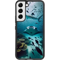 Samsung Galaxy S22 Case Hülle - Silikon schwarz Manta Lagune Reinigung