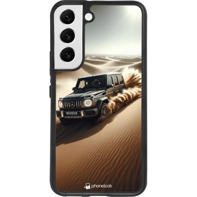 Samsung Galaxy S22 Case Hülle - Silikon schwarz Mercedes G Drift Wueste