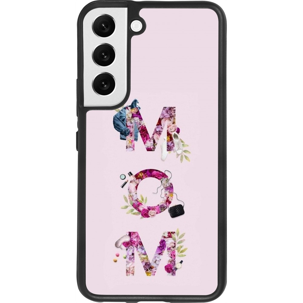 Samsung Galaxy S22 Case Hülle - Silikon schwarz Mom 2024 girly mom