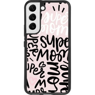 Samsung Galaxy S22 Case Hülle - Silikon schwarz Mom 2024 Super mom