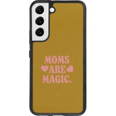 Coque Samsung Galaxy S22 - Silicone rigide noir Mom 2026 Are Magic