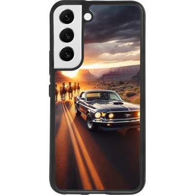 Samsung Galaxy S22 Case Hülle - Silikon schwarz Mustang 69 Grand Canyon