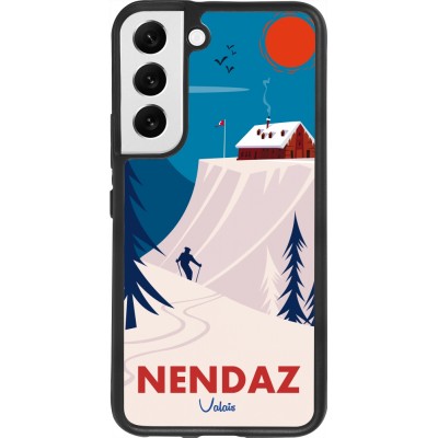 Samsung Galaxy S22 Case Hülle - Silikon schwarz Nendaz Cabane Ski