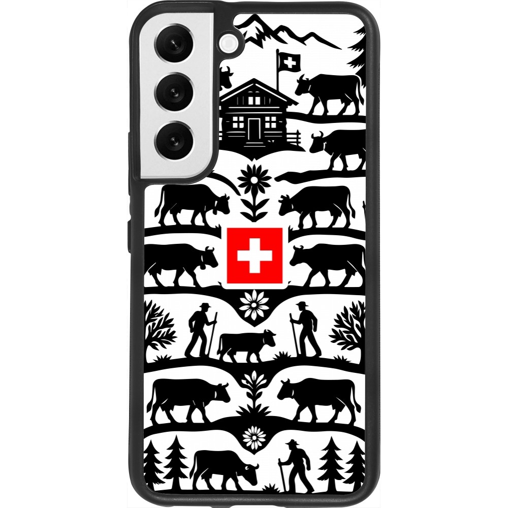 Samsung Galaxy S22 Case Hülle - Silikon schwarz Poya Schweiz 3