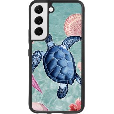 Samsung Galaxy S22 Case Hülle - Silikon schwarz Preppy Turtle