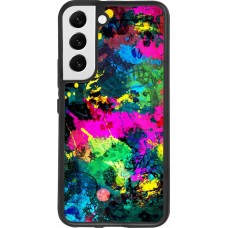 Hülle Samsung Galaxy S22 - Silikon schwarz Splash paint