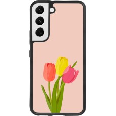 Samsung Galaxy S22 Case Hülle - Silikon schwarz Spring 23 tulip trio