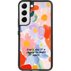 Samsung Galaxy S22 Case Hülle - Silikon schwarz Every day is a chance 2026
