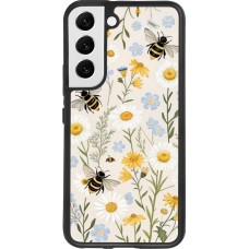 Samsung Galaxy S22 Case Hülle - Silikon schwarz Pattern bees 2026