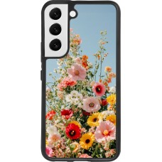 Samsung Galaxy S22 Case Hülle - Silikon schwarz Spring flowers 2026