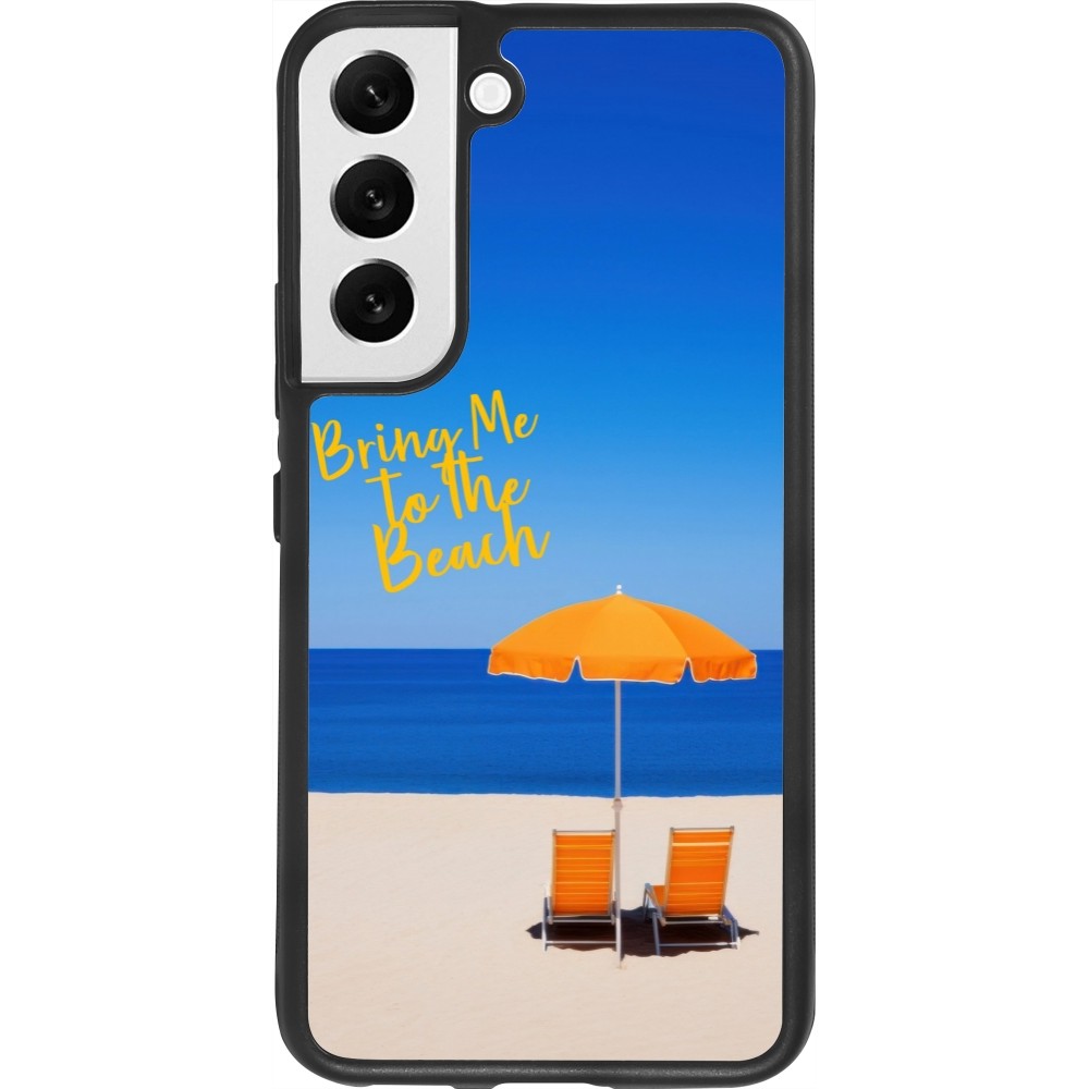 Samsung Galaxy S22 Case Hülle - Silikon schwarz Summer 2025 Bring me to the beach