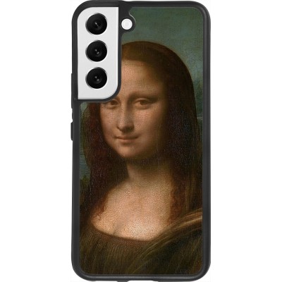 Samsung Galaxy S22 Case Hülle - Silikon schwarz Kunstbild - Mona Lisa - Leonardo de Vinci