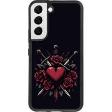 Samsung Galaxy S22 Case Hülle - Silikon schwarz Valentine 2024 gothic love