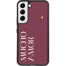 Samsung Galaxy S22 Case Hülle - Silikon schwarz Valentine 2024 mucho amor rosado