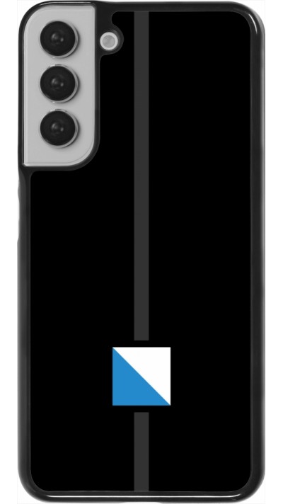 Samsung Galaxy S22+ Case Hülle - Kanton ZH schwarz