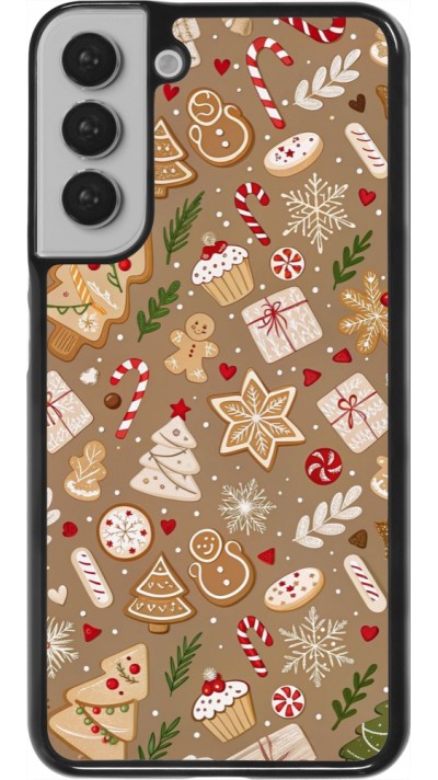 Samsung Galaxy S22+ Case Hülle - Christmas 25 Pattern Ginger Cookie