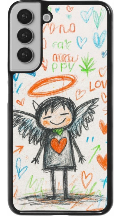 Samsung Galaxy S22+ Case Hülle - Little Angel Sketch Love