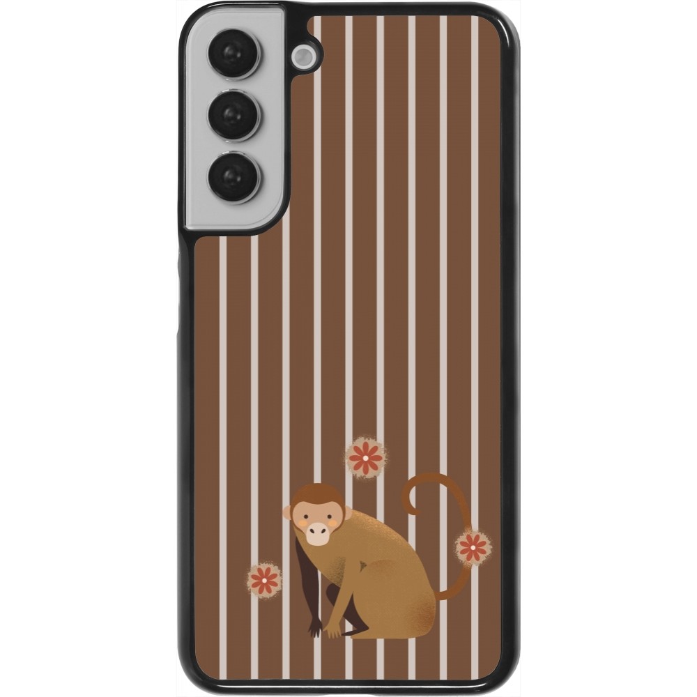 Samsung Galaxy S22+ Case Hülle - Monkey with stripes