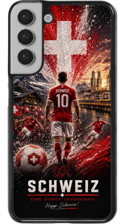 Samsung Galaxy S22+ Case Hülle - Fussball Schweiz splash 2026