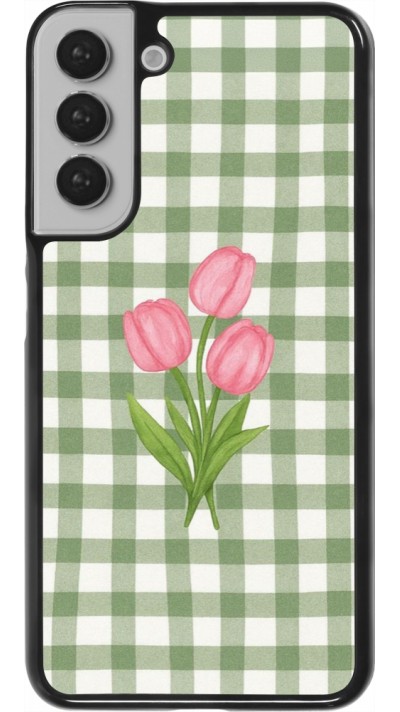 Samsung Galaxy S22+ Case Hülle - Green vichy tulips 2026