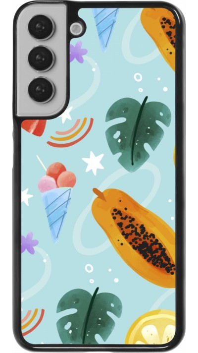 Samsung Galaxy S22+ Case Hülle - Summer 2025 Pattern papaya