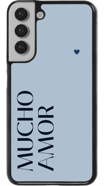 Samsung Galaxy S22+ Case Hülle - Valentine 2024 mucho amor azul