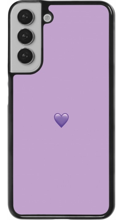 Samsung Galaxy S22+ Case Hülle - Valentine 2023 purpule single heart