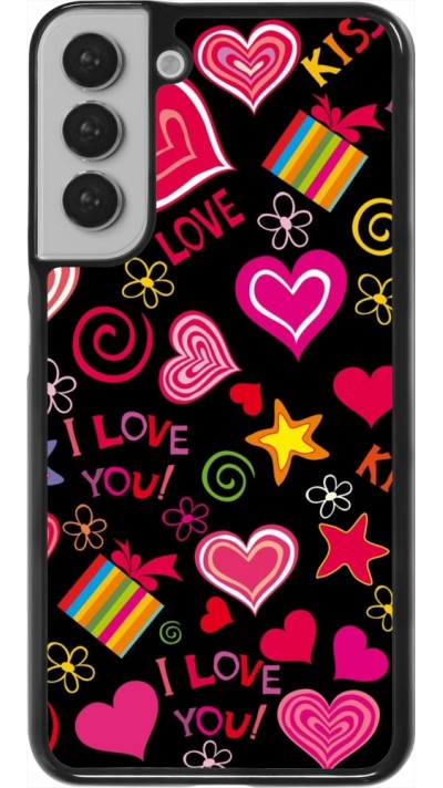 Samsung Galaxy S22+ Case Hülle - Valentine 2023 love symbols