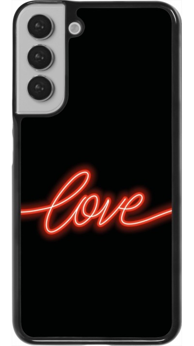 Samsung Galaxy S22+ Case Hülle - Valentine 2023 neon love