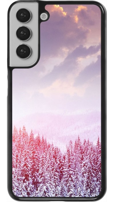 Samsung Galaxy S22+ Case Hülle - Winter 22 Pink Forest