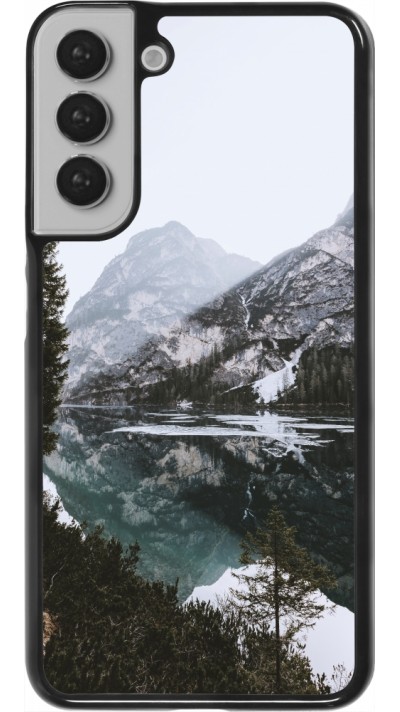 Samsung Galaxy S22+ Case Hülle - Winter 22 snowy mountain and lake