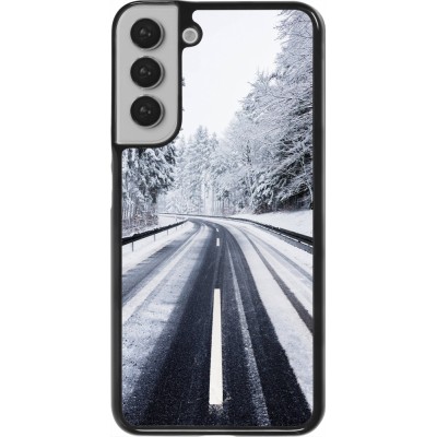 Samsung Galaxy S22+ Case Hülle - Winter 22 Snowy Road