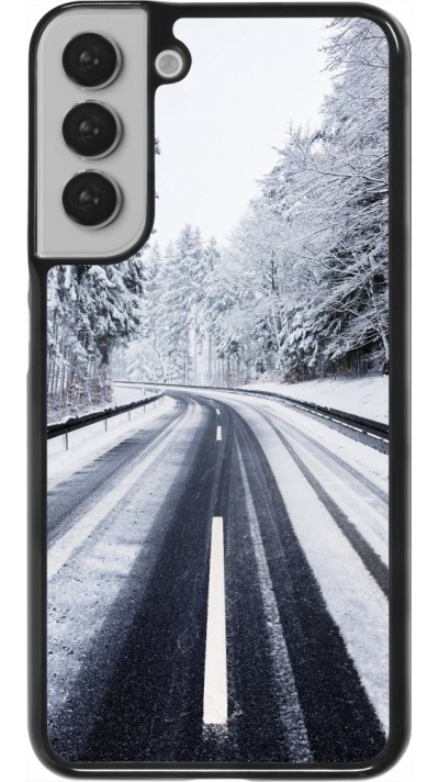 Samsung Galaxy S22+ Case Hülle - Winter 22 Snowy Road