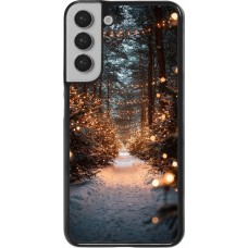 Samsung Galaxy S22+ Case Hülle - Winter 25 Winter snowy road