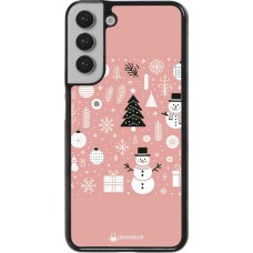 Samsung Galaxy S22+ Case Hülle - Weihnachten 2024 Rose Schneemann Weihnachten