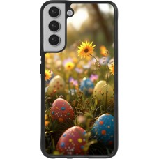 Samsung Galaxy S22+ Case Hülle - Silikon schwarz Easter 2026 Decorated eggs