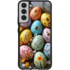 Samsung Galaxy S22+ Case Hülle - Silikon schwarz Easter 2026 Eggs with bees