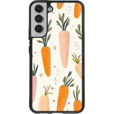 Samsung Galaxy S22+ Case Hülle - Silikon schwarz Easter 2026 Illustration carrots