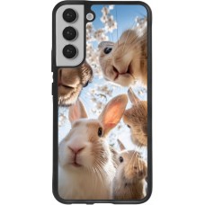 Samsung Galaxy S22+ Case Hülle - Silikon schwarz Easter 2026 Rabbits