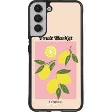 Samsung Galaxy S22+ Case Hülle - Silikon schwarz Fruit market lemons 2026