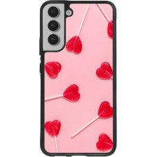 Samsung Galaxy S22+ Case Hülle - Silikon schwarz Saint Valentines Day 26 Lollipop