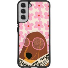 Samsung Galaxy S22+ Case Hülle - Silikon schwarz Dog with newspaper Spring 2026