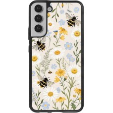 Samsung Galaxy S22+ Case Hülle - Silikon schwarz Pattern bees Spring 2026