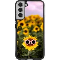 Samsung Galaxy S22+ Case Hülle - Silikon schwarz Sunflower with glasses Spring 2026