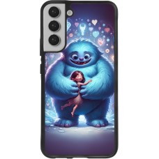 Samsung Galaxy S22+ Case Hülle - Silikon schwarz Valentin 2024 Flauschige Liebe